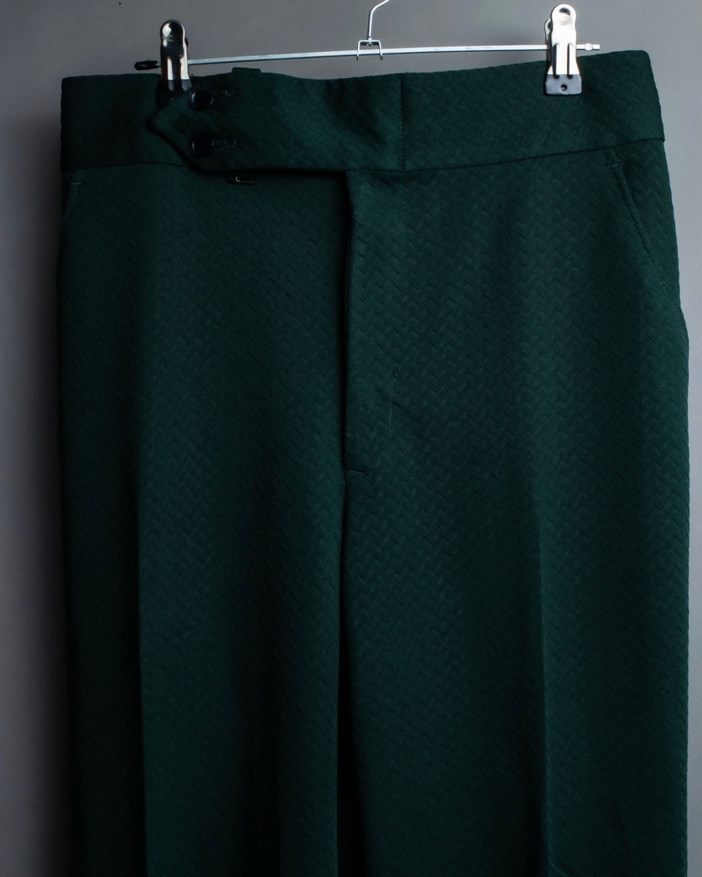 Jagged Flare Polyester Slacks