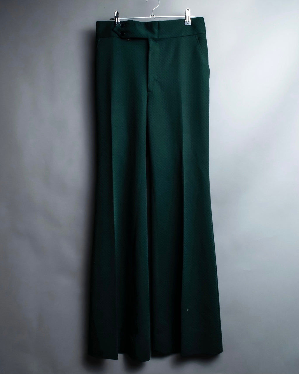 Jagged Flare Polyester Slacks