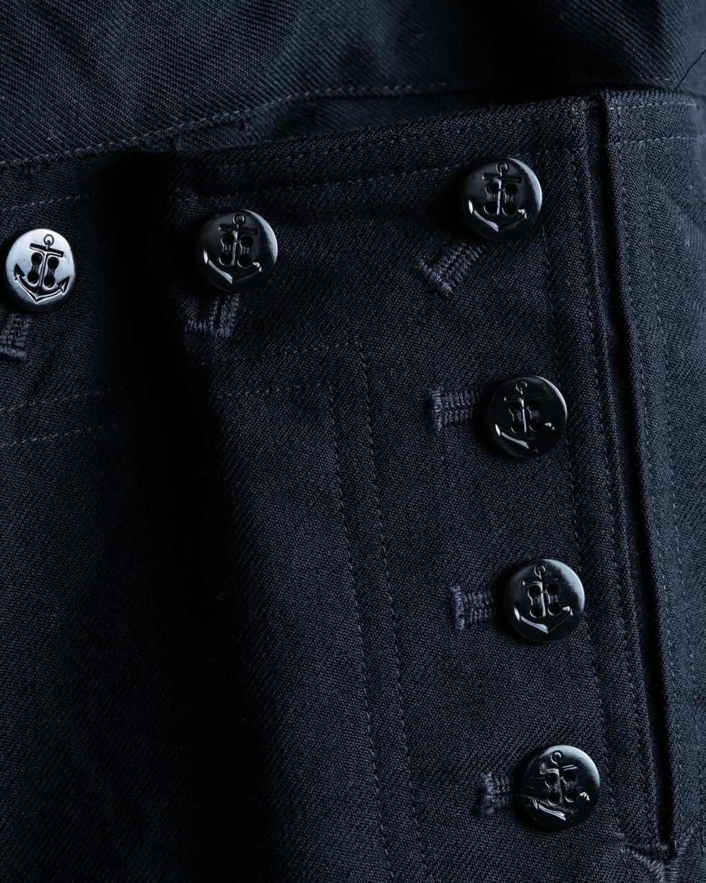 Front Zipper Sailor High Flare Pants