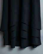 black layered skirt