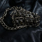 black stone long chain belt