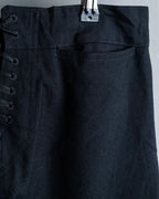 Front Zipper Sailor High Flare Pants