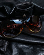 Vintage Crossed Crystal Sunglasses
