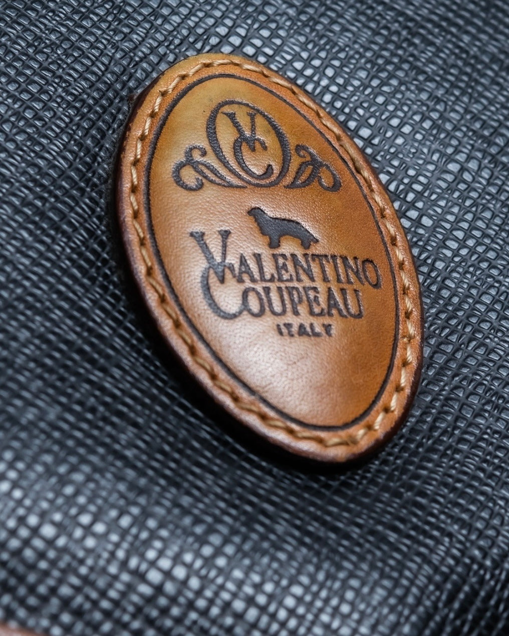 "VALENTINO COUPEAU" Italian Leather Bag
