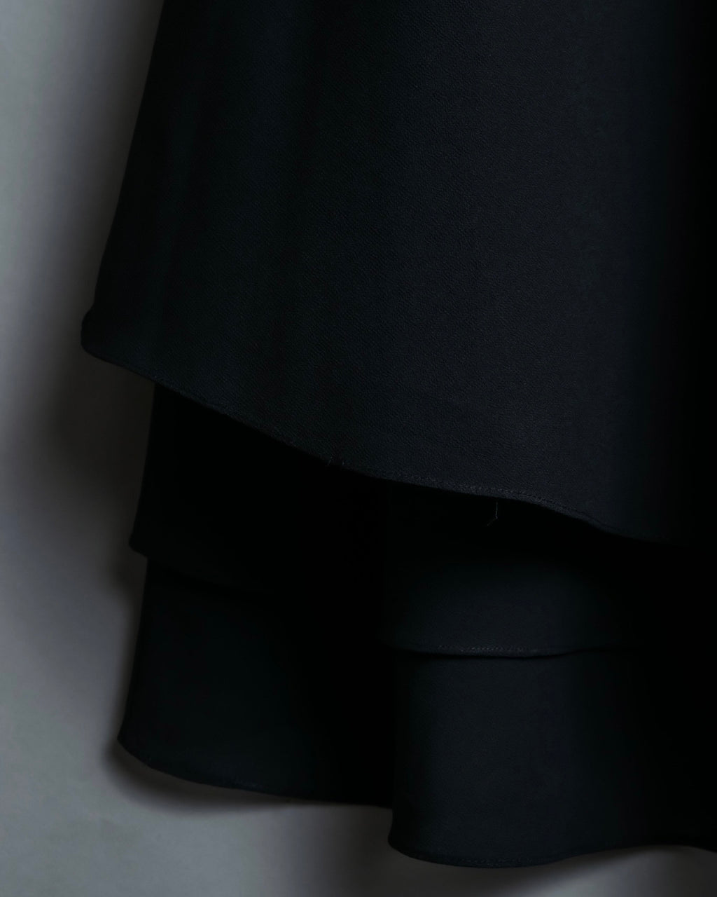 black layered skirt