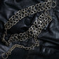 black stone long chain belt