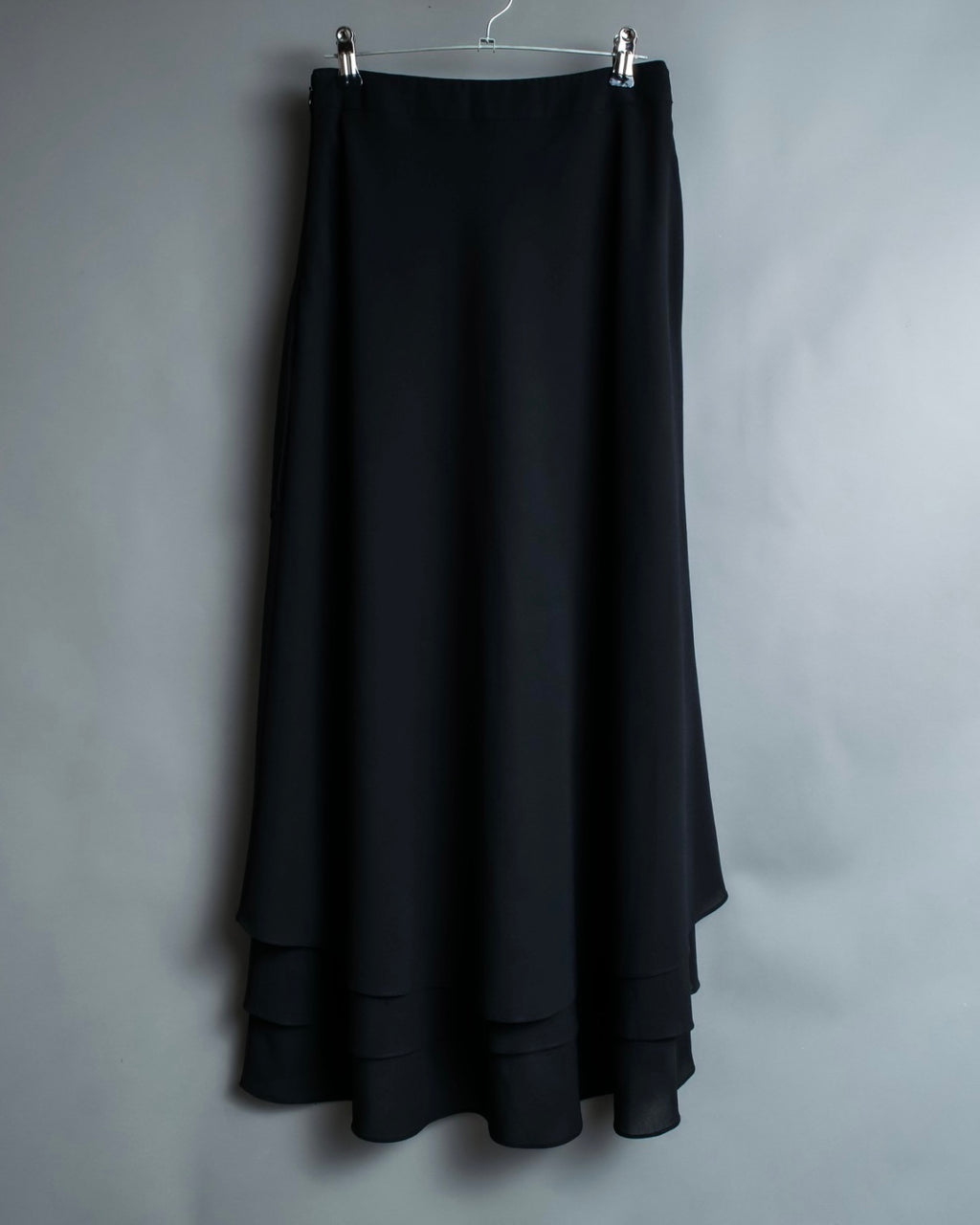black layered skirt
