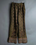 vintage indian embroidery flared pants