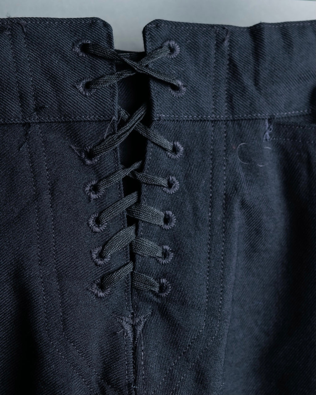 Front Zipper Sailor High Flare Pants