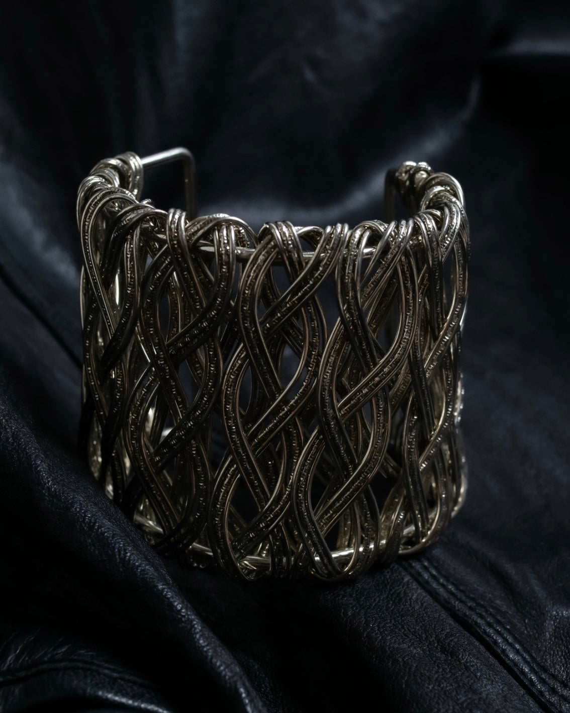 Vintage Braided Iron Bangle