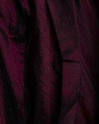 "LANVIN" black red pleated dress