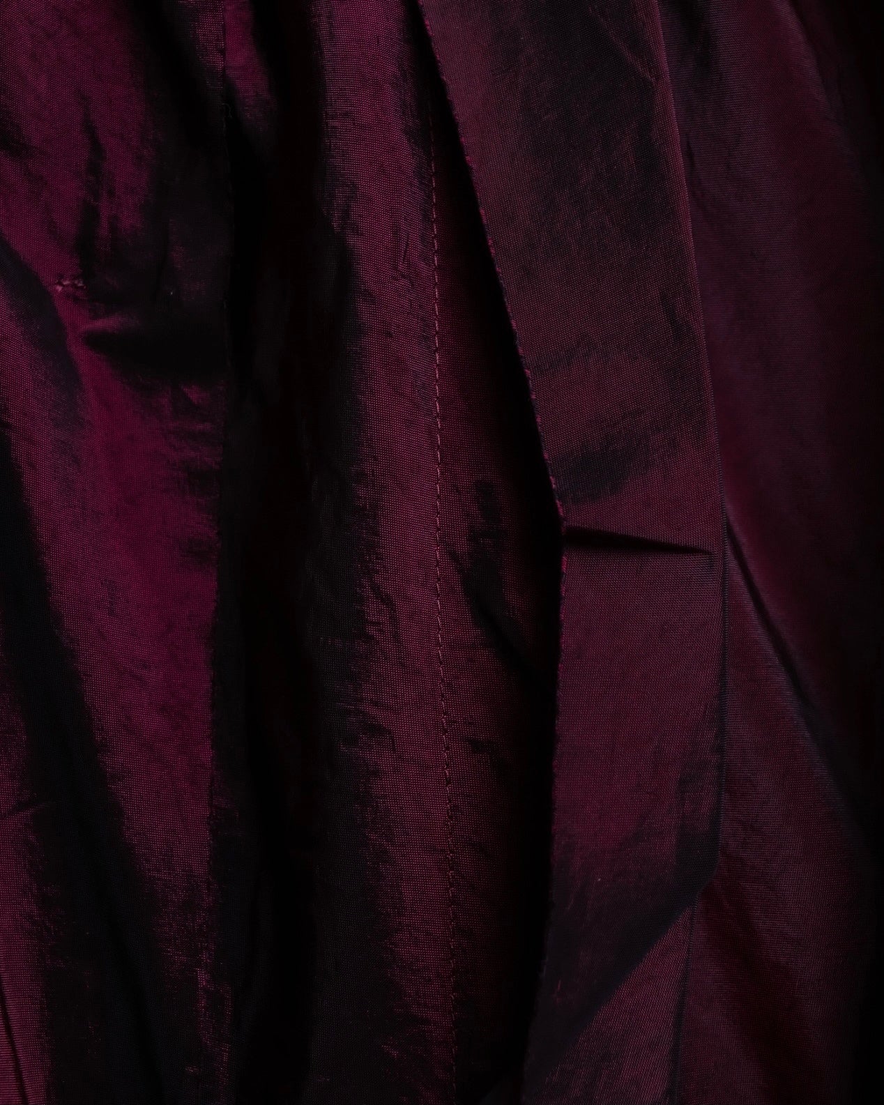 "LANVIN" black red pleated dress