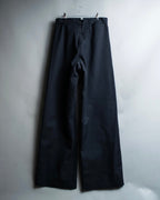 Front Zipper Sailor High Flare Pants