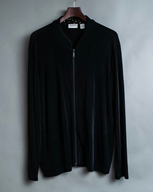 CHICO's design sheer black jacket