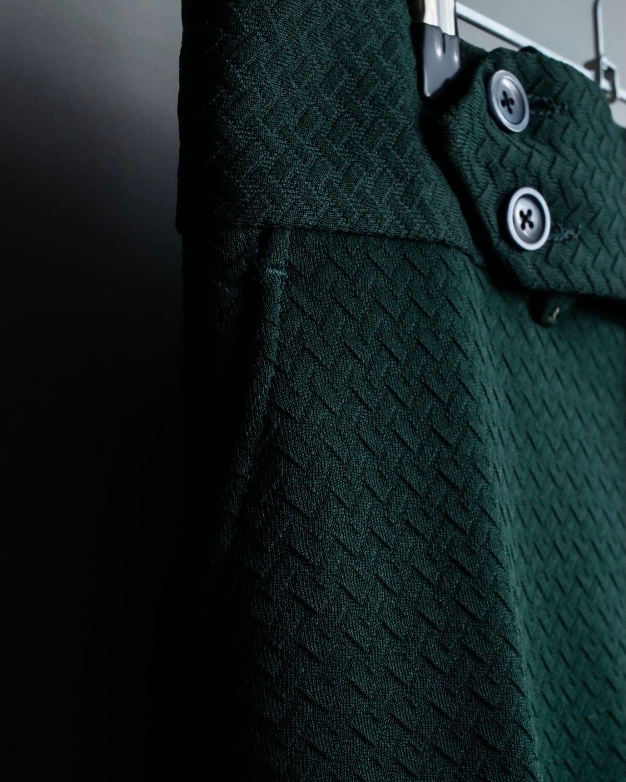 Jagged Flare Polyester Slacks