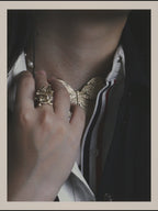 -SPECIAL- “Dior” 2023-24’s Sculpted butterfly pearl long necklace