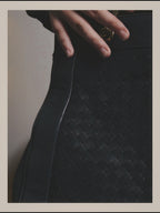 -SPECIAL- “Bottega Veneta” 00’s intrecciato braided handle oversized leather tote bag