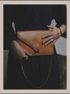 -SPECIAL- "HERMES" 70's-80's Vintage Lydie leather shoulder clutch bag