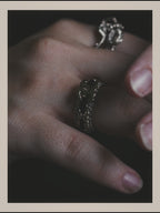 -SPECIAL- "CHANEL" Embellished costume jewelry ring