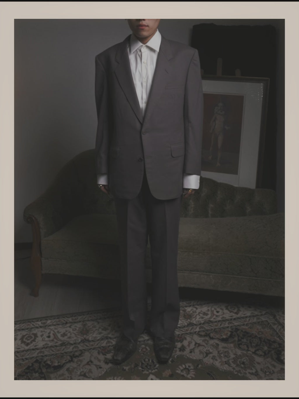 –SPECIAL– "Christian Dior" 80's-90's Classically tailored wool two-piece suit