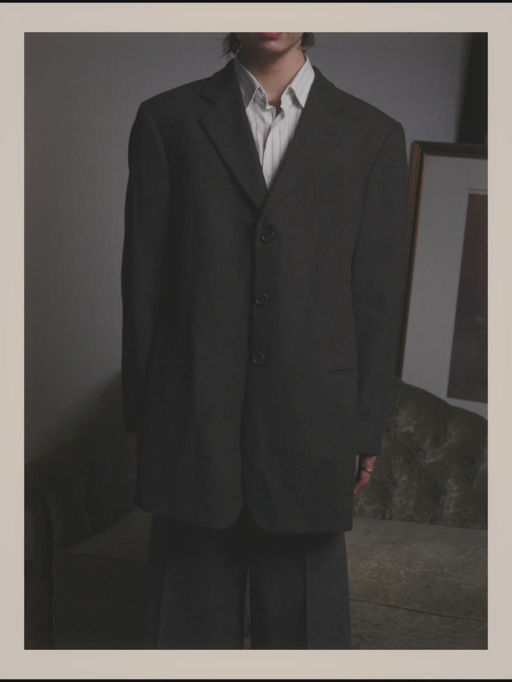 -SPECIAL- "GIORGIO ARMANI" 90's-00's Relaxed single-breasted tailored jacket