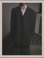 -SPECIAL- "GIORGIO ARMANI" 90's-00's Relaxed single-breasted tailored jacket
