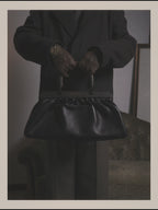 -SPECIAL- “GUCCI“ 90’s-00’s Structured frame gathered leather handbag