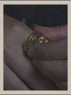 -SPECIAL- “CHANEL” 1996 Spring Collection Lattice CC wide band ring