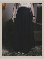 -SPECIAL- “Christian Dior“ 00’s-10’s Sheer ribbed asymmetric long skirt