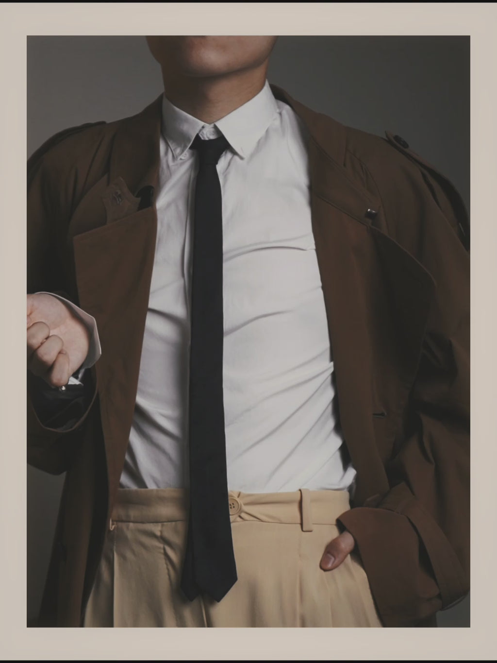 –SPECIAL– “Saint Laurent“ 2010’s-20’s Tonal dot narrow tie