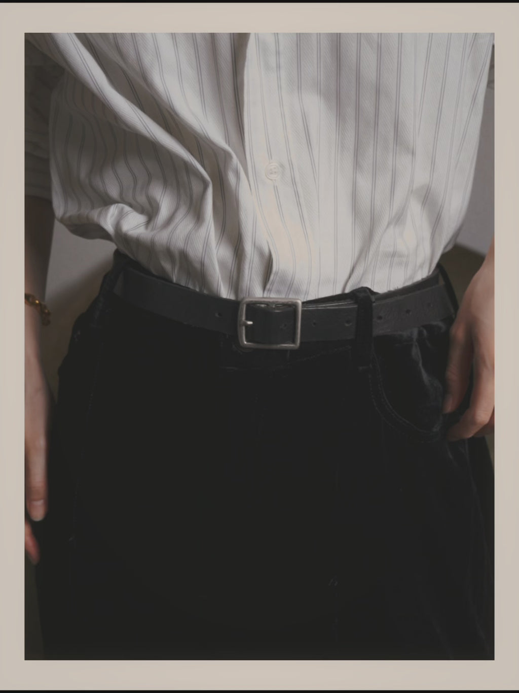–SPECIAL– "SAINT LAURENT" 2023's Pleated velvet extreme flare pants