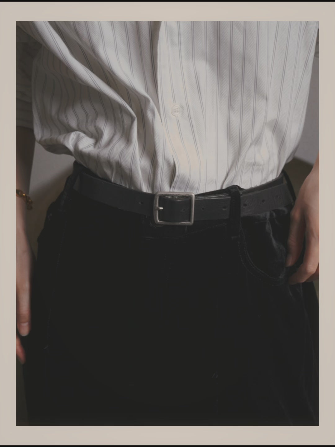 –SPECIAL– "SAINT LAURENT" 2023's Pleated velvet extreme flare pants