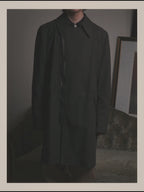 -SPECIAL- "COMME des GARÇONS HOMME" 03AW Asymmetric zip long coat