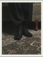 -SPECIAL- "JIL SANDER" 10's Sculptural gathered toe leather ankle boots