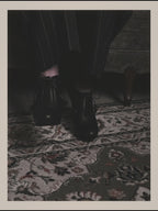 -SPECIAL- “Christian Dior” 00’s Ornate metal heel lace-up ankle boots