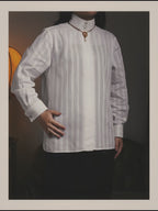 -SPECIAL- “CHANEL” 08 Cruise Collection Sheer cotton stand collar shirt