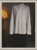 -SPECIAL- "PRADA" 10's-20's Stretch cotton silk-touch dress shirt
