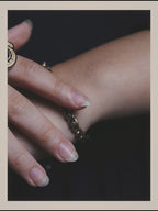 -SPECIAL- “Christian Dior” 70’s–80’s multicolor cabochon Dior logo link bracelet