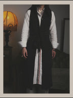 -SPECIAL- “HERMÈS“ 00’s-10’s Sleeveless silk draped shirt dress