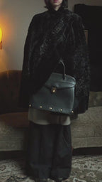 -SPECIAL- "FENDI" 90s Karl Lagerfeld-era lattice fur cape