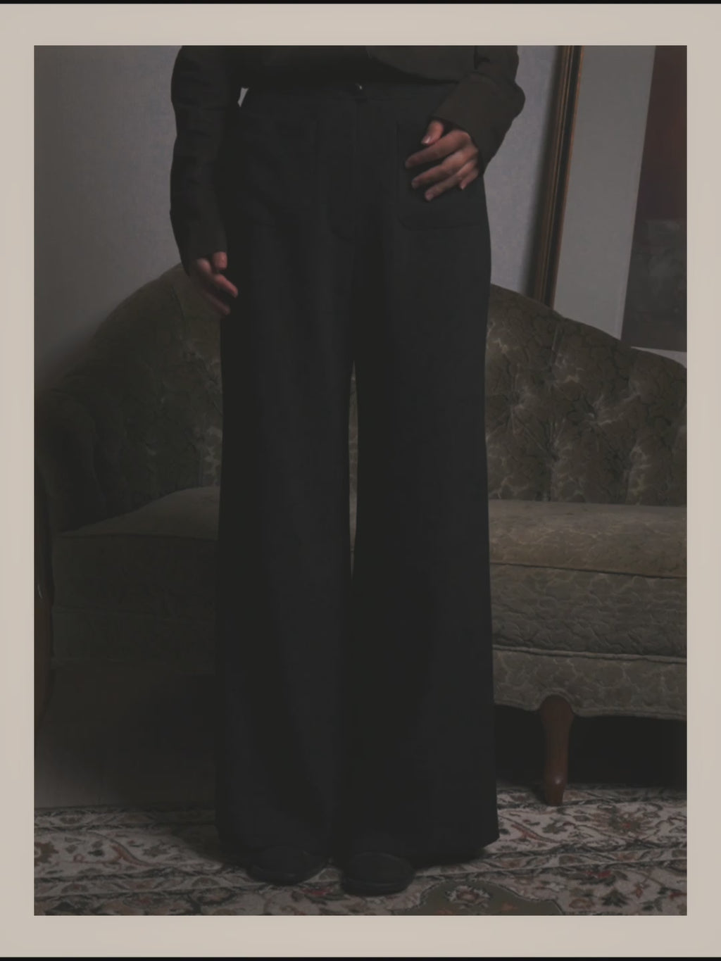 -SPECIAL- "CHANEL" 99SS  Dramatic wide-leg trousers