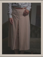 -SPECIAL- “GUCCI” 2015-2022 vintage inspired horsebit striped wool skirt