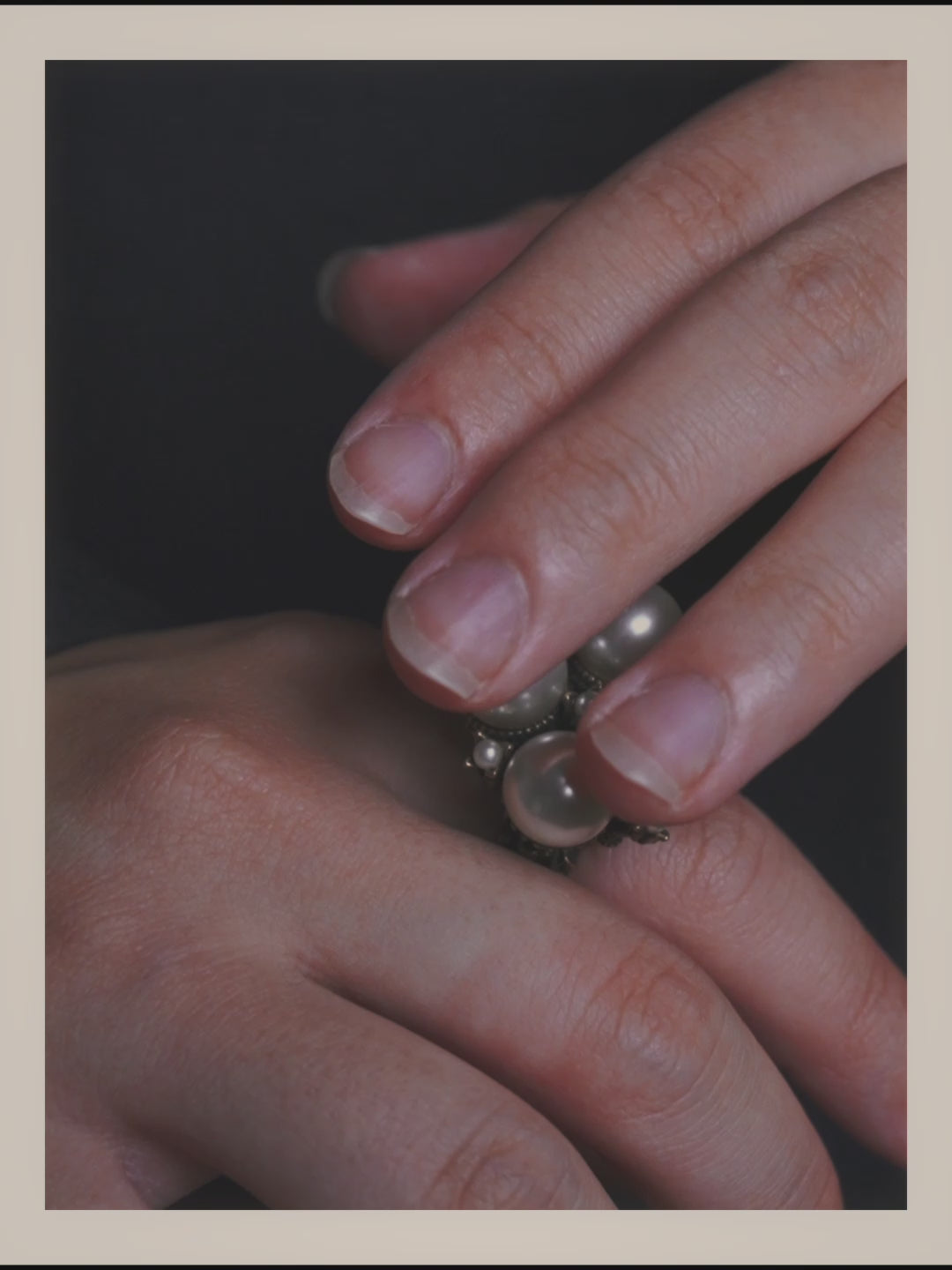 -SPECIAL- "GUCCI" 2015-2022 Pearl cluster sculptural statement ring