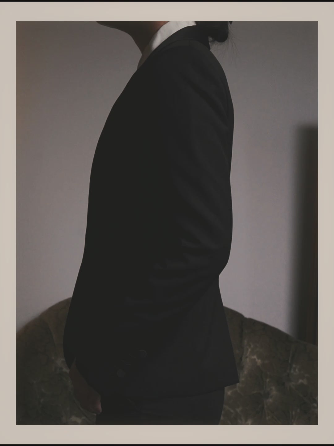 -SPECIAL- “Saint Laurent” 2012-2016 Single-button satin-lapel wool jacket