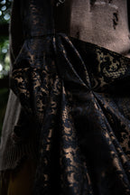 "Authority series"  Jacquard Shoulder Bag  : Gold