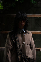 "Authority series"  Jacquard Shoulder Bag  : Gold