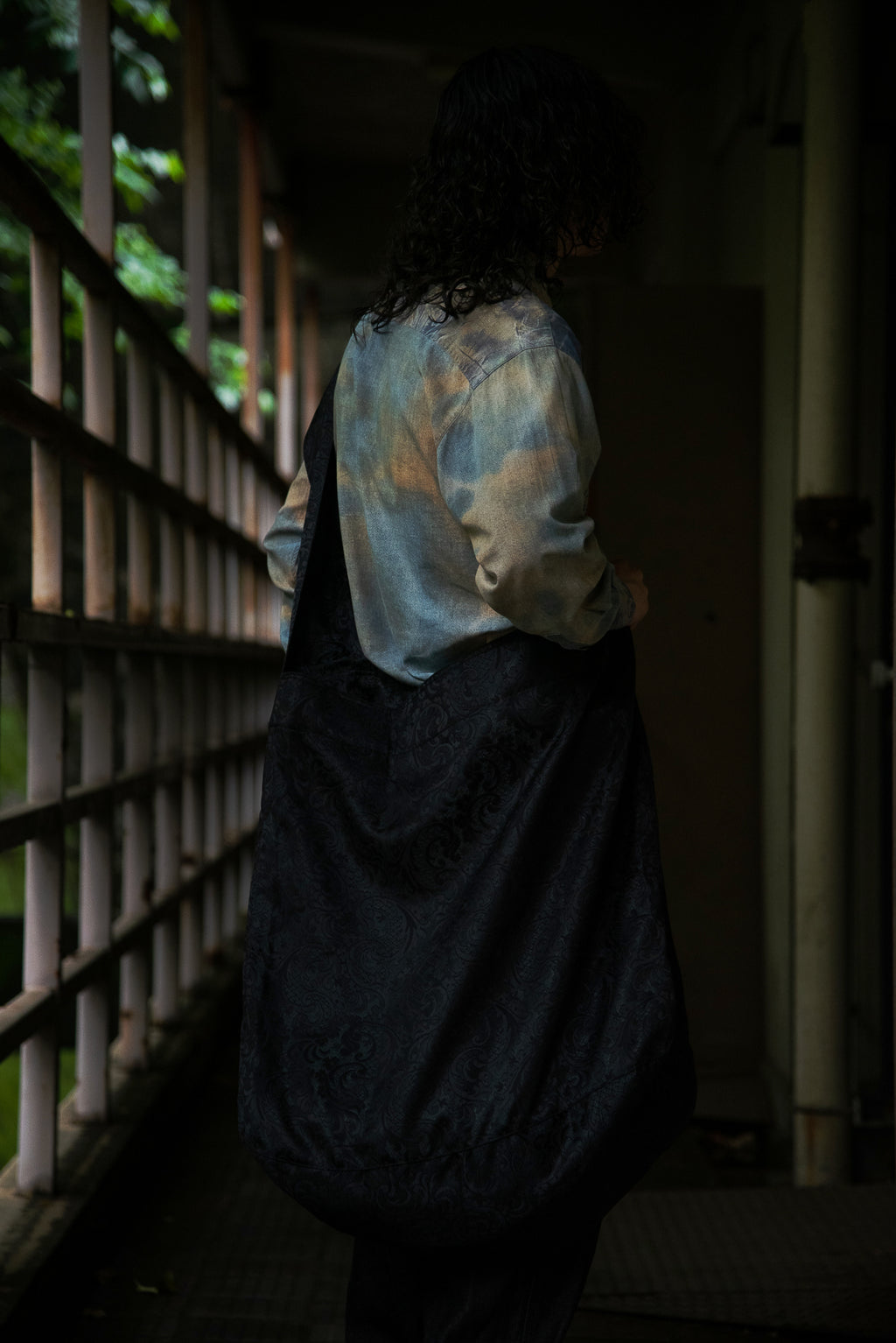 "Authority series"  Jacquard Shoulder Bag : Khaki