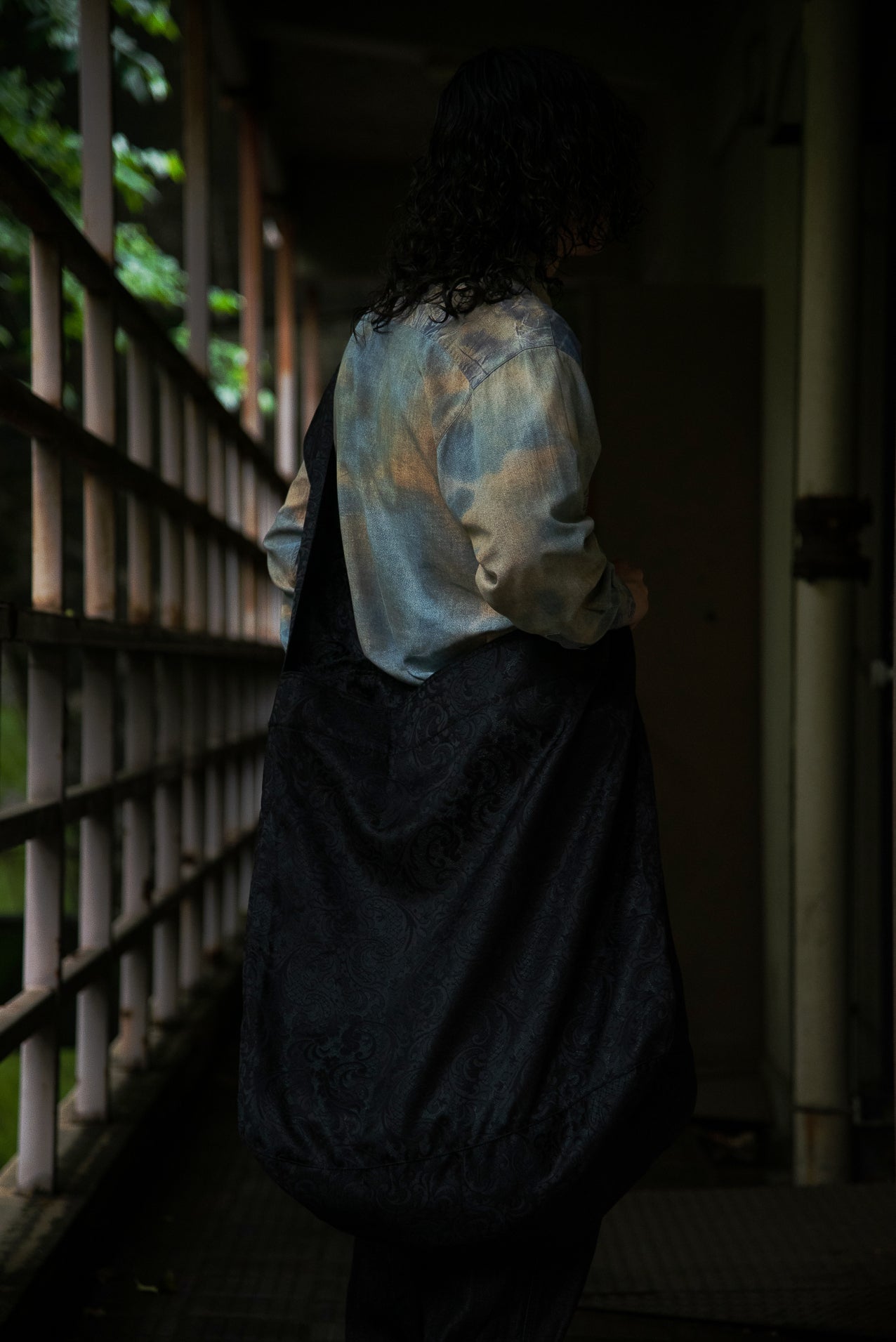 "Authority series"  Jacquard Shoulder Bag : Khaki