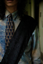 "Authority series"  Jacquard Shoulder Bag : Khaki