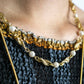 Pearl and gold twist necklace
